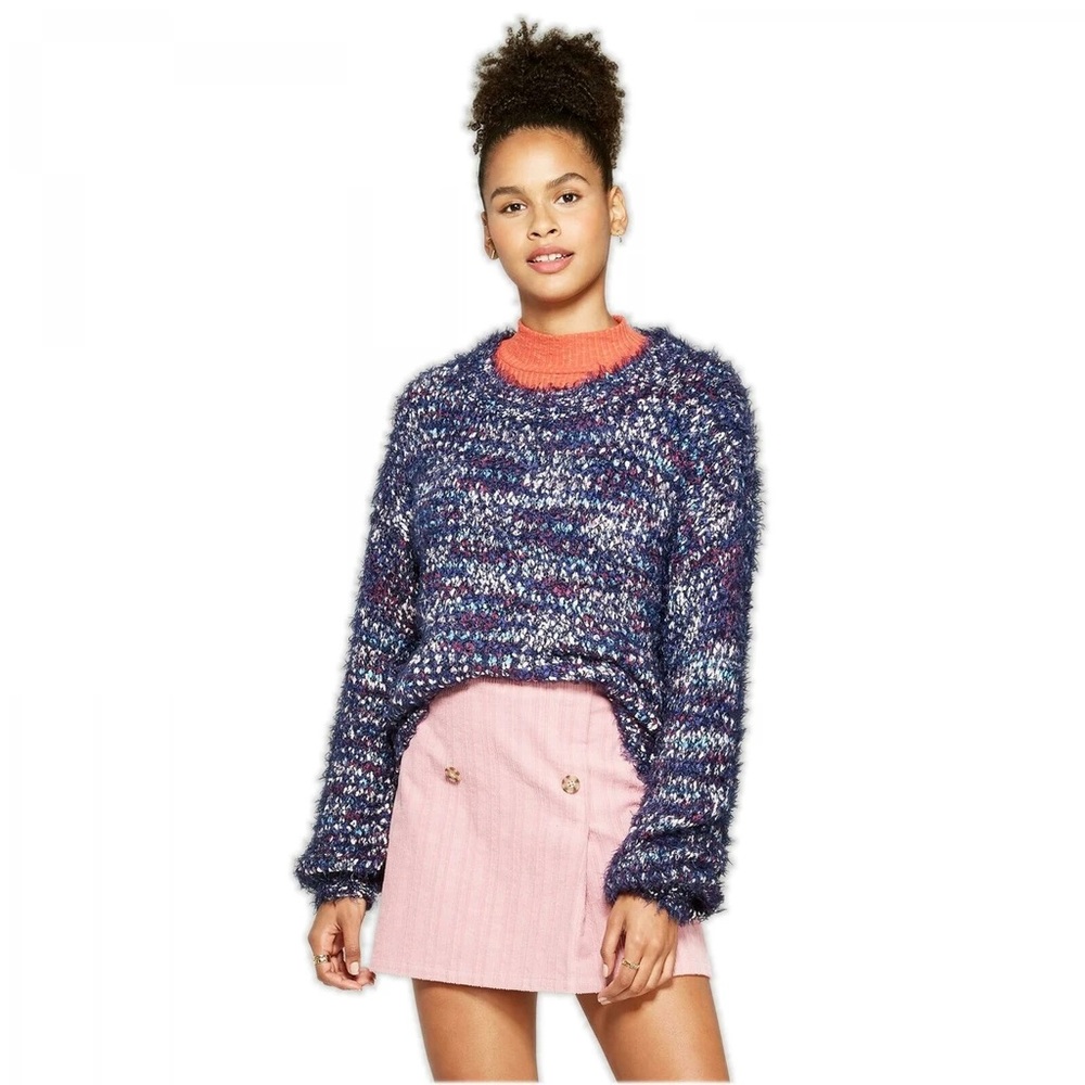 Wild Fable Women’s Oversized Fuzzy Eyelash Sweater